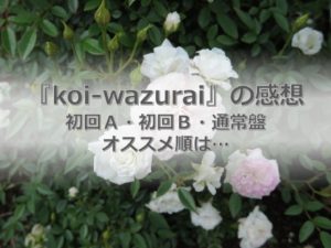 キンプリのkoi-wazurai収録内容の感想