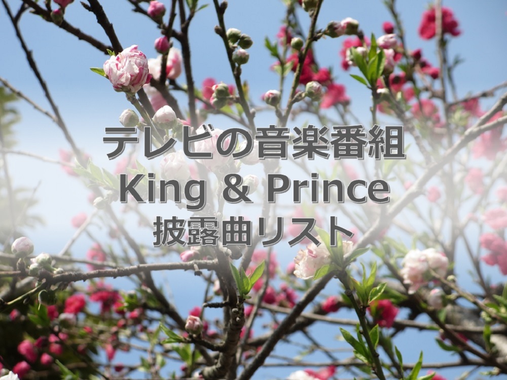 King & prince 出演 番組 3 月
