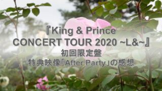 頼もしさを感じた「After Party」のキンプリ。2020年の配信ライブDVD